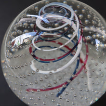 Load image into Gallery viewer, SCOTTISH PAPERWEIGHT. 1981 Scottish CAITHNESS GLASS Paperweight entitled CONGRATULATIONS by Colin Terris
