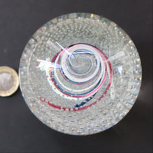Load image into Gallery viewer, SCOTTISH PAPERWEIGHT. 1981 Scottish CAITHNESS GLASS Paperweight entitled CONGRATULATIONS by Colin Terris
