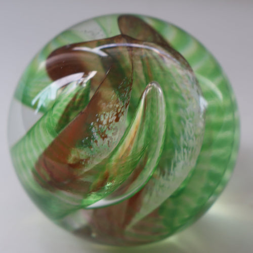 SCOTTISH PAPERWEIGHT. 1988 Caithness Paperweight: FIESTA by Alistair Macintosh