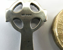 Load image into Gallery viewer, Vintage 1990s Hallmarked Silver Iona Cross Pendant

