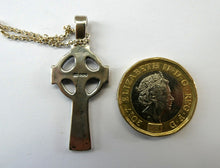 Load image into Gallery viewer, Vintage 1990s Hallmarked Silver Iona Cross Pendant
