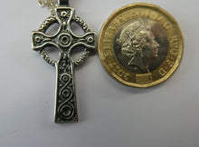Load image into Gallery viewer, Vintage 1990s Hallmarked Silver Iona Cross Pendant
