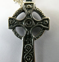 Load image into Gallery viewer, Vintage 1990s Hallmarked Silver Iona Cross Pendant
