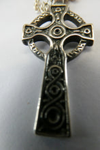 Load image into Gallery viewer, Vintage 1990s Hallmarked Silver Iona Cross Pendant
