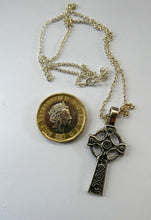 Load image into Gallery viewer, Vintage 1990s Hallmarked Silver Iona Cross Pendant
