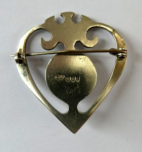 1970s Caithness Jewellery Brooch. Hallmarked Silver Luckenbooth Design
