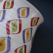 Load image into Gallery viewer, RARE Large 1950s Freeform Poole Vase with Sought-After Harlequin Pattern. Height 8 inches
