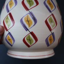 Load image into Gallery viewer, RARE Large 1950s Freeform Poole Vase with Sought-After Harlequin Pattern. Height 8 inches
