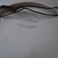 Load image into Gallery viewer, SCOTTISH POTTERY. Hand-Painted Highland Landscape HIGHLAND Stoneware Plate
