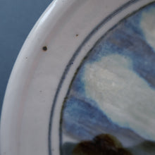 Load image into Gallery viewer, SCOTTISH POTTERY. Hand-Painted Highland Landscape HIGHLAND Stoneware Plate
