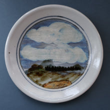 Load image into Gallery viewer, SCOTTISH POTTERY. Hand-Painted Highland Landscape HIGHLAND Stoneware Plate
