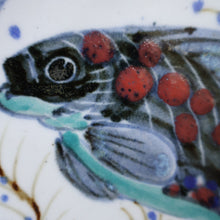 Load image into Gallery viewer, SCOTTISH POTTERY. Hand-Painted Fish Decoration HIGHLAND Stoneware Plate 
