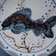 Load image into Gallery viewer, SCOTTISH POTTERY. Hand-Painted Fish Decoration HIGHLAND Stoneware Plate 
