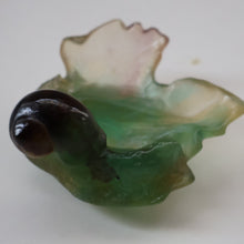 Load image into Gallery viewer, Contemporary DAUM Pate de Verre "Petit Escargot Nature" Dish. Boxed
