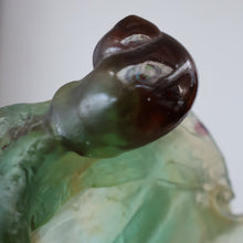 Load image into Gallery viewer, Contemporary DAUM Pate de Verre "Petit Escargot Nature" Dish. Boxed
