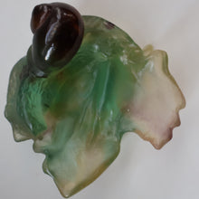 Load image into Gallery viewer, Contemporary DAUM Pate de Verre "Petit Escargot Nature" Dish. Boxed
