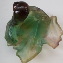 Load image into Gallery viewer, Contemporary DAUM Pate de Verre "Petit Escargot Nature" Dish. Boxed
