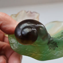 Load image into Gallery viewer, Contemporary DAUM Pate de Verre "Petit Escargot Nature" Dish. Boxed
