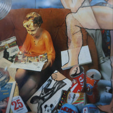 Load image into Gallery viewer, Vintage 1930s Plaster Figurine of a Kneeling Boy with Display Tray. Interesting Shop Window Display Item:  PICK UP ONLY
