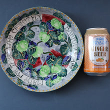 Load image into Gallery viewer, SCOTTISH POTTERY Bowl. 1916 Large Size DOLLY WATSON (Bough Interest) Pottery Fruit Bowl with Motto Decoraton on Rim
