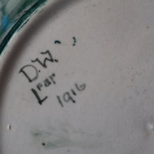 Load image into Gallery viewer, SCOTTISH POTTERY Bowl. 1916 Large Size DOLLY WATSON (Bough Interest) Pottery Fruit Bowl with Motto Decoraton on Rim
