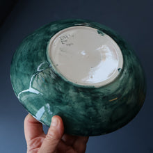 Load image into Gallery viewer, SCOTTISH POTTERY Bowl. 1916 Large Size DOLLY WATSON (Bough Interest) Pottery Fruit Bowl with Motto Decoraton on Rim
