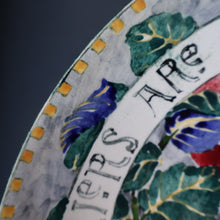 Load image into Gallery viewer, SCOTTISH POTTERY Bowl. 1916 Large Size DOLLY WATSON (Bough Interest) Pottery Fruit Bowl with Motto Decoraton on Rim
