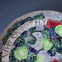 Load image into Gallery viewer, SCOTTISH POTTERY Bowl. 1916 Large Size DOLLY WATSON (Bough Interest) Pottery Fruit Bowl with Motto Decoraton on Rim
