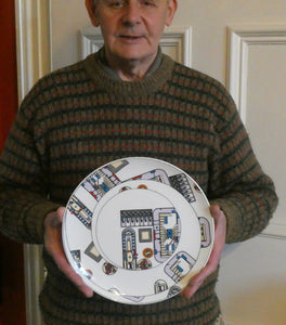 The Kalkulium Suite. Complete Set of SIX Plates Designed by Eduardo Paolozzi (1924 - 2005) for WEDGWOOD