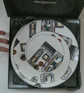 The Kalkulium Suite. Complete Set of SIX Plates Designed by Eduardo Paolozzi (1924 - 2005) for WEDGWOOD