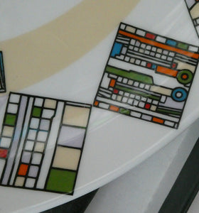 The Kalkulium Suite. Complete Set of SIX Plates Designed by Eduardo Paolozzi (1924 - 2005) for WEDGWOOD