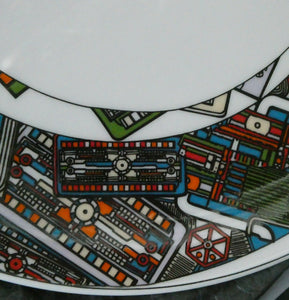 The Kalkulium Suite. Complete Set of SIX Plates Designed by Eduardo Paolozzi (1924 - 2005) for WEDGWOOD