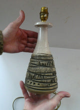 Load image into Gallery viewer, RARE Vintage 1960s POOLE POTTERY Lamp. ATLANTIS Design by Carol Kellett
