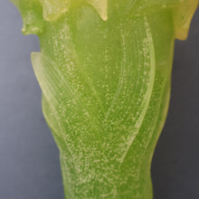 Load image into Gallery viewer, LARGE Contemporary DAUM Pate de Verre ORCHID Vase.  8 1/4 inches in height (Boxed)
