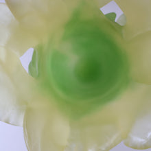 Load image into Gallery viewer, LARGE Contemporary DAUM Pate de Verre ORCHID Vase.  8 1/4 inches in height (Boxed)
