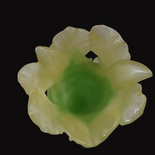 Load image into Gallery viewer, LARGE Contemporary DAUM Pate de Verre ORCHID Vase.  8 1/4 inches in height (Boxed)
