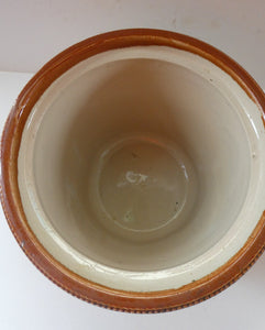 Antique Buchan Pottery Large Stoneware 7lb Storage Crock . BUTTERCUP DAIRY Company