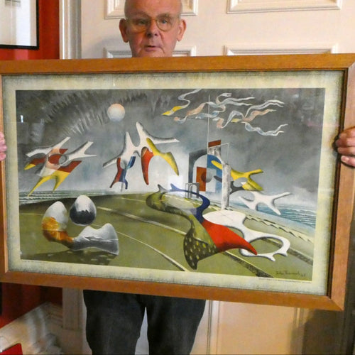 Original JOHN TUNNARD Lithograph (1947) Entitled Holiday. Baynard Press for School Prints Ltd (London) Issue