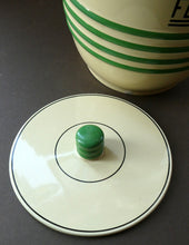 Load image into Gallery viewer, 1940s Mintons Storage Jar Canister Art Deco Solano Ware John Wadsworth Spice
