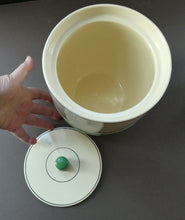 Load image into Gallery viewer, 1940s Mintons Storage Jar Canister Art Deco Solano Ware John Wadsworth Spice

