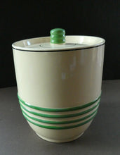 Load image into Gallery viewer, 1940s Mintons Storage Jar Canister Art Deco Solano Ware John Wadsworth Oatmeal
