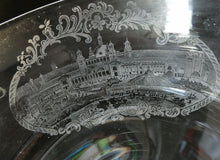 Load image into Gallery viewer, 1901 Glasgow International Exhibition Antique Glass Souvenir Footed Sundae Dish
