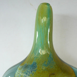 Vintage 1970s Maltese Mdina Facet Cut Lollipop Vase