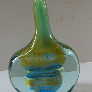 Vintage 1970s Maltese Mdina Facet Cut Lollipop Vase