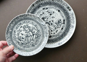Pair of 1970s Danish Nymolle Bjorn Wiimblad Plates