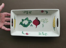 Load image into Gallery viewer, 1950s NORWEGIAN Figgjo Flint Oblong Serving Dish. Vegetables Design from Cuisine Range
