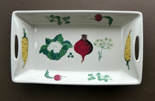 Load image into Gallery viewer, 1950s NORWEGIAN Figgjo Flint Oblong Serving Dish. Vegetables Design from Cuisine Range
