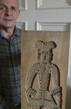 Load image into Gallery viewer, LARGE Vintage Hand Carved Dutch Wooden Gingerbread Mould or Speculoo
