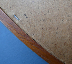 1960s TEAK Round Wall Mirror. Quality British-Made ROWLEY Productions Design