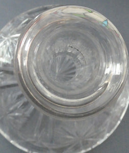 EDINBURGH CRYSTAL. Vintage 1980s Ship's Decanter STAR OF EDINBURGH Pattern. 11 inches